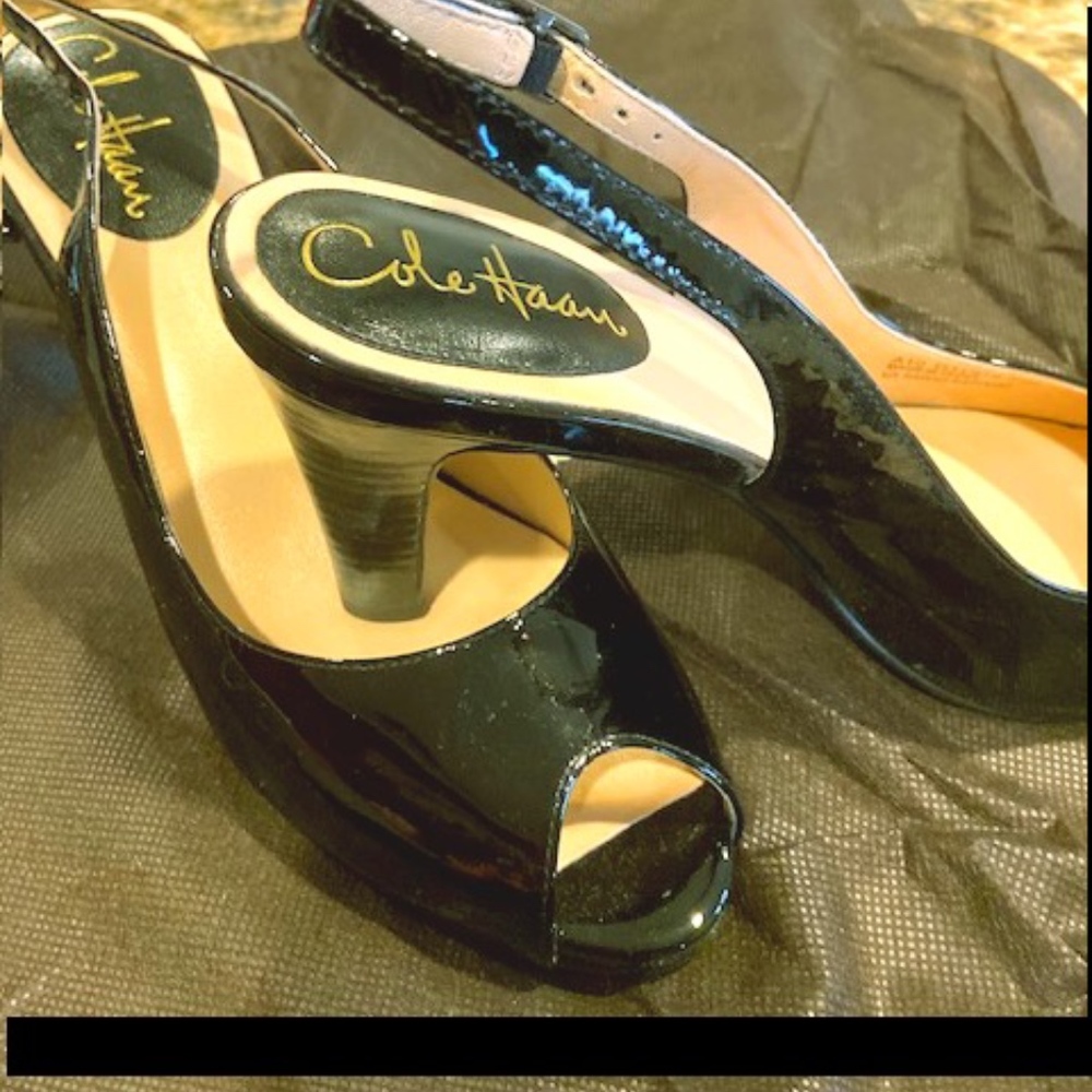 Patent leather shoes